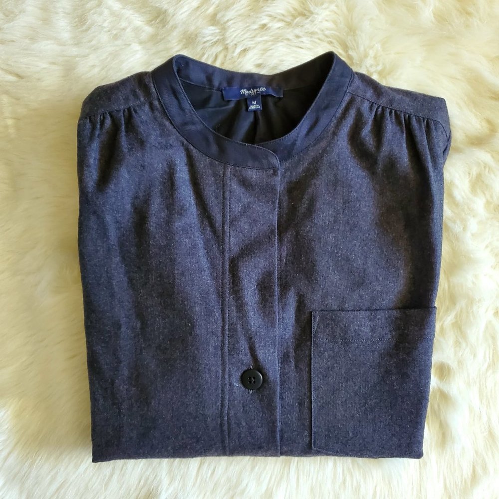 Madewell Latitude Shirtdress in Charcoal Gray Size M EUC - Picture 9 of 14